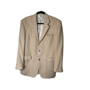 Jos. A. BANK 100% PURE Camel Hair Blazer Jacket Sport Coat 42L Tan‎ Brown